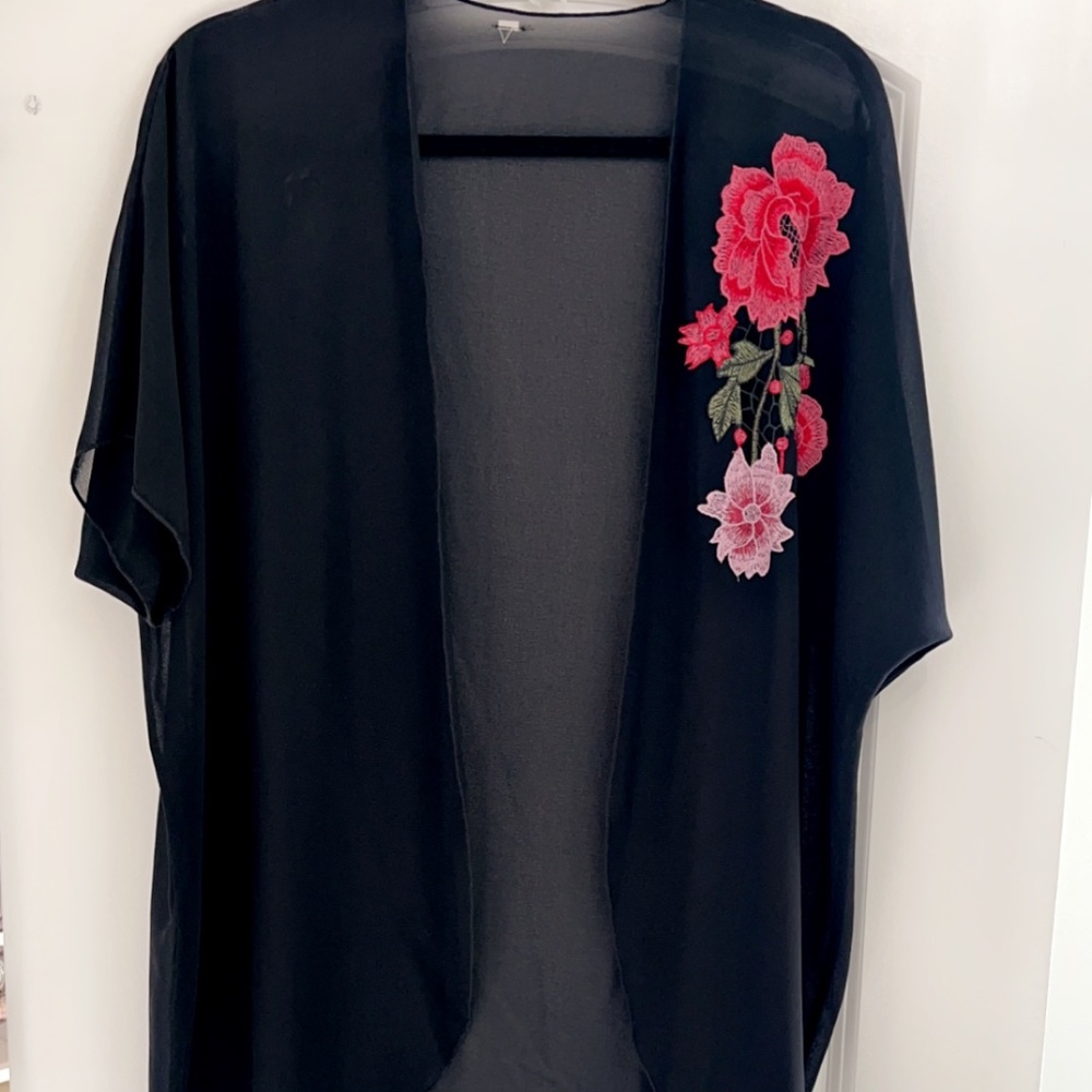 Sheer dress coverup shawl